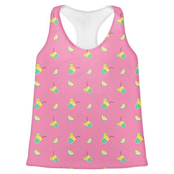 Custom Summer Lemonade Womens Racerback Tank Top - 2X Large