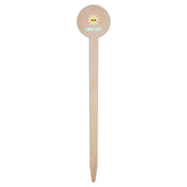 Summer Lemonade Wooden 6" Food Pick - Round - Single Pick