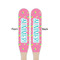 Summer Lemonade Wooden Food Pick - Paddle - Double Sided - Front & Back