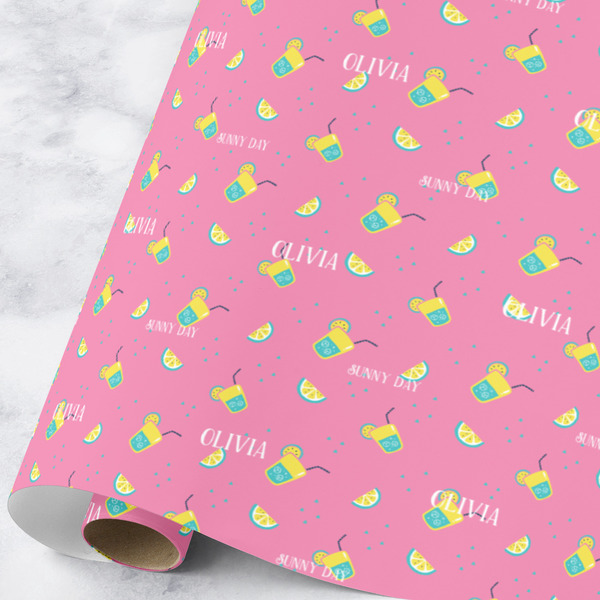 Custom Summer Lemonade Wrapping Paper Roll - Large (Personalized)