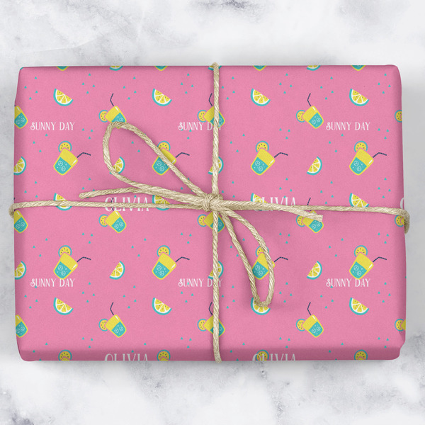 Summer Lemonade Wrapping Paper Roll - Matte - Wrapped Box