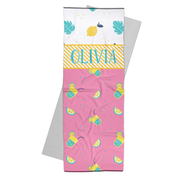 Custom Summer Lemonade Yoga Mat Towel (Personalized)