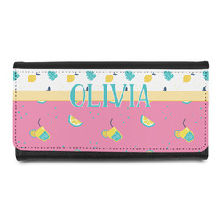 Summer Lemonade Leatherette Ladies Wallet (Personalized)