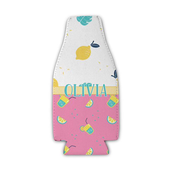 Custom Summer Lemonade Zipper Bottle Cooler (Personalized)