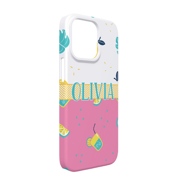 Custom Summer Lemonade iPhone Case - Plastic - iPhone 13 Pro (Personalized)