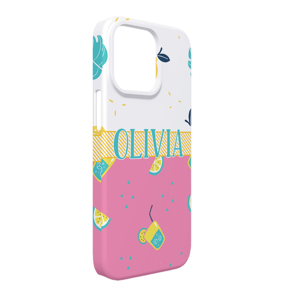 Custom Summer Lemonade iPhone Case - Plastic - iPhone 13 Pro Max (Personalized)