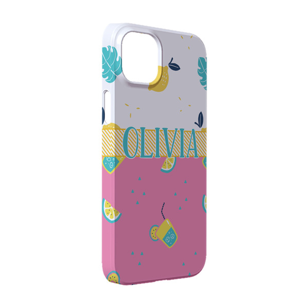 Custom Summer Lemonade iPhone Case - Plastic - iPhone 14 (Personalized)