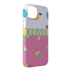 Summer Lemonade iPhone Case - Plastic - iPhone 14 Plus (Personalized)