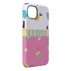 Summer Lemonade iPhone Case - Rubber Lined - iPhone 14 Plus (Personalized)