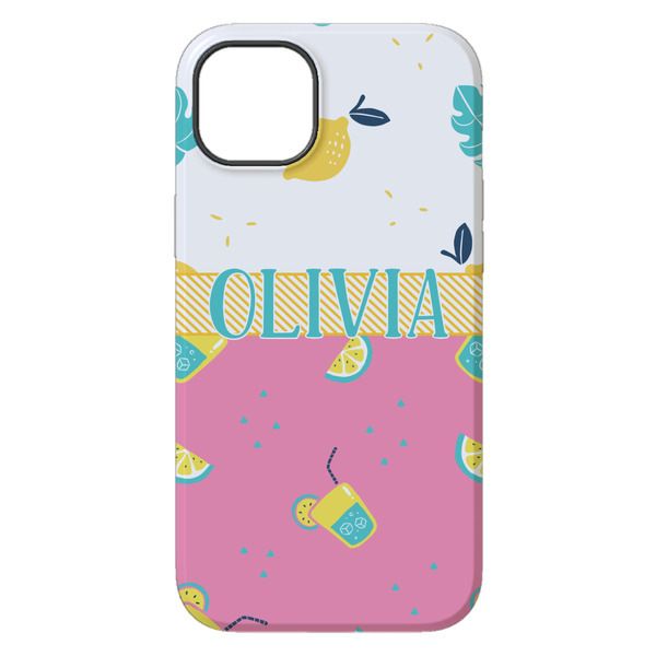 Summer Lemonade iPhone 14 Plus Tough Case - Back
