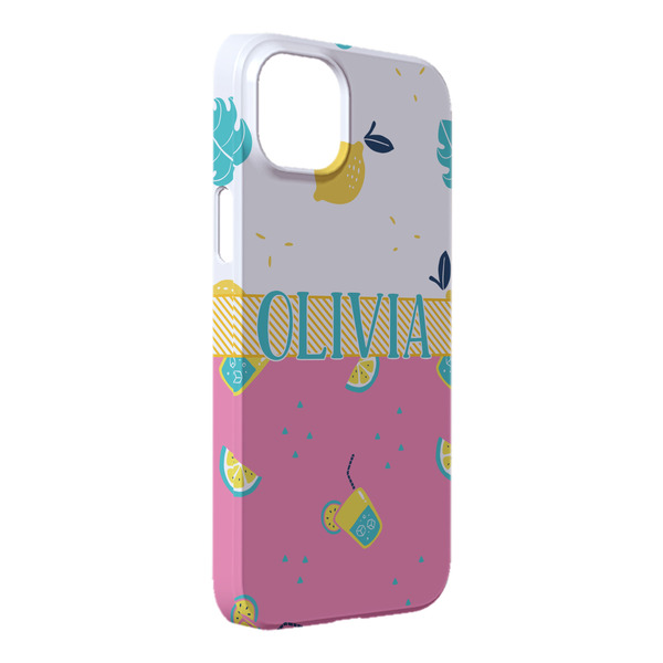 Custom Summer Lemonade iPhone Case - Plastic - iPhone 14 Pro Max (Personalized)
