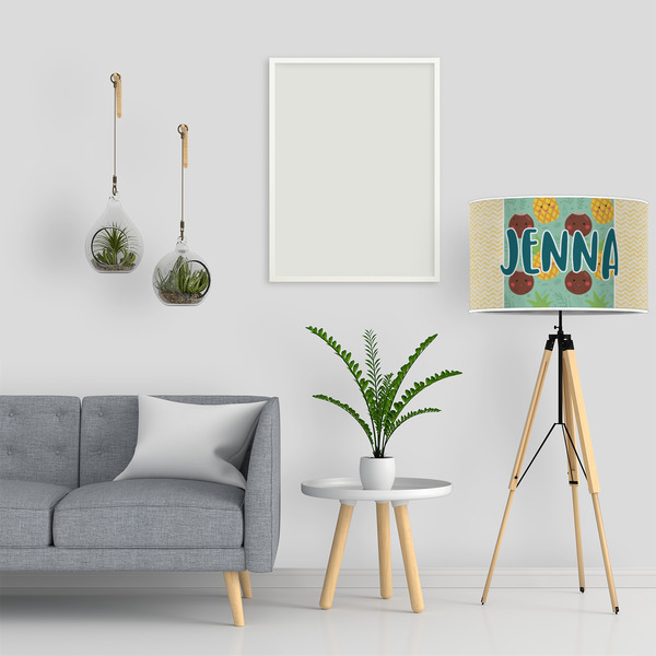 Pineapples and Coconuts 12" Drum Lampshade - LIFESTYLE