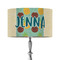 Pineapples and Coconuts 12" Drum Lampshade - ON STAND (Fabric)