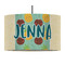 Pineapples and Coconuts 12" Drum Pendant Lamp - Fabric (Personalized)