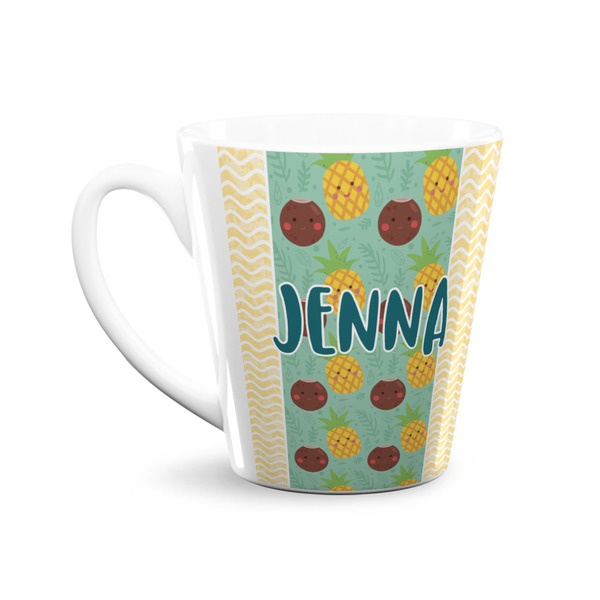Pineapples and Coconuts 12 Oz Latte Mug - Front