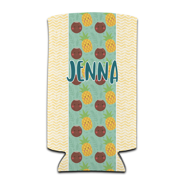 Custom Pineapples and Coconuts Can Cooler (tall 12 oz) (Personalized)