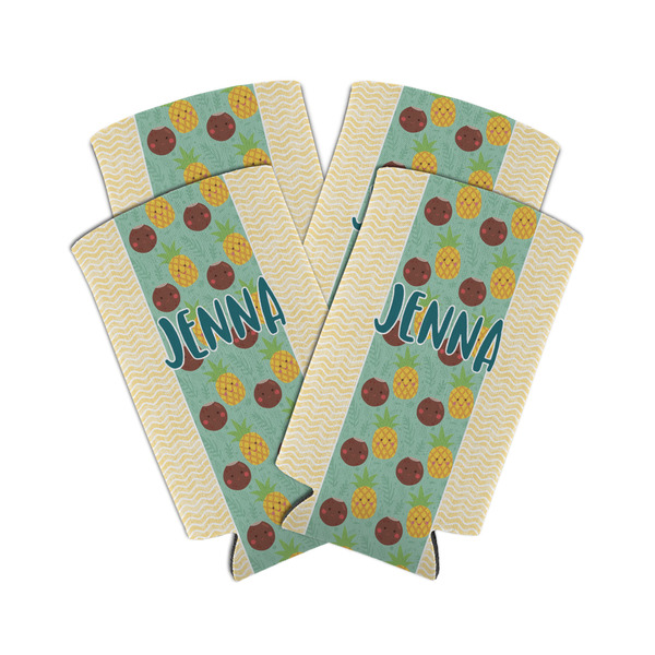 Pineapples and Coconuts 12oz Tall Can Sleeve - Set of 4 - MAIN