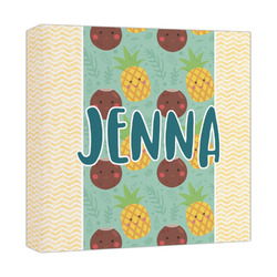 Pineapples and Coconuts Canvas Print - 12x12 (Personalized)