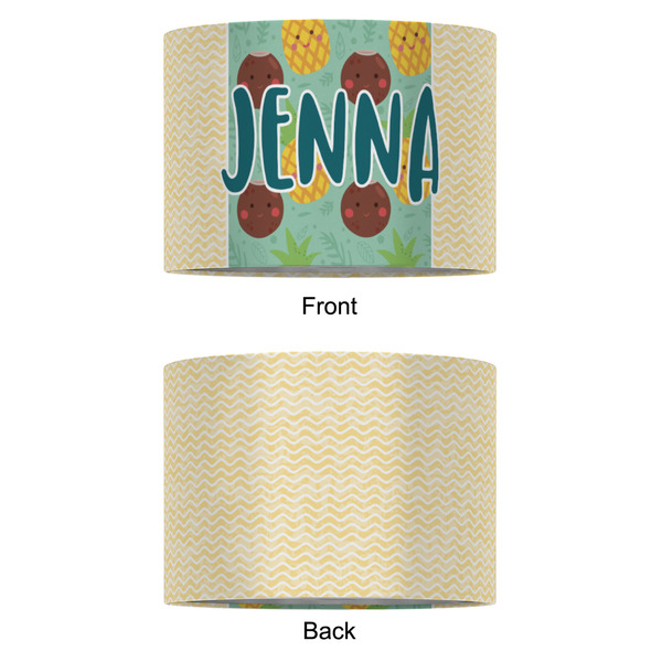 Pineapples and Coconuts 16" Drum Lampshade - APPROVAL (Fabric)