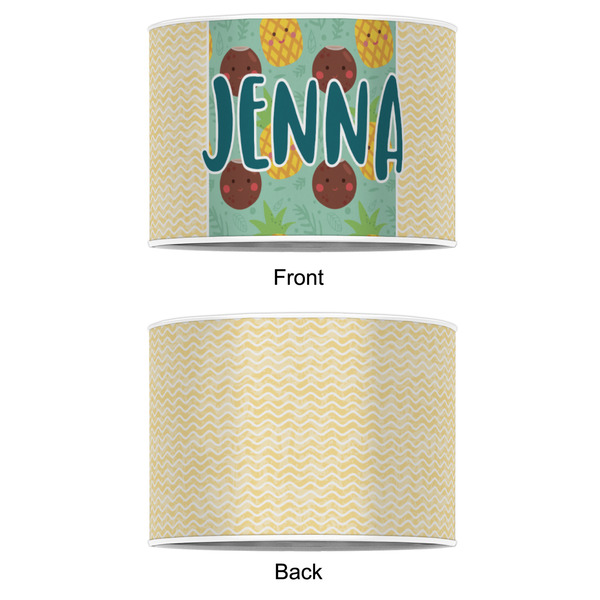 Pineapples and Coconuts 16" Drum Lampshade - APPROVAL (Poly Film)