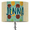 Pineapples and Coconuts 16" Drum Lampshade - ON STAND (Fabric)