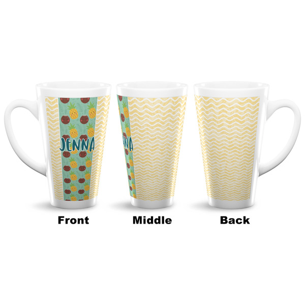 Pineapples and Coconuts 16 Oz Latte Mug - Approval