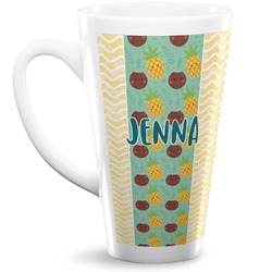 Pineapples and Coconuts 16 Oz Latte Mug (Personalized)