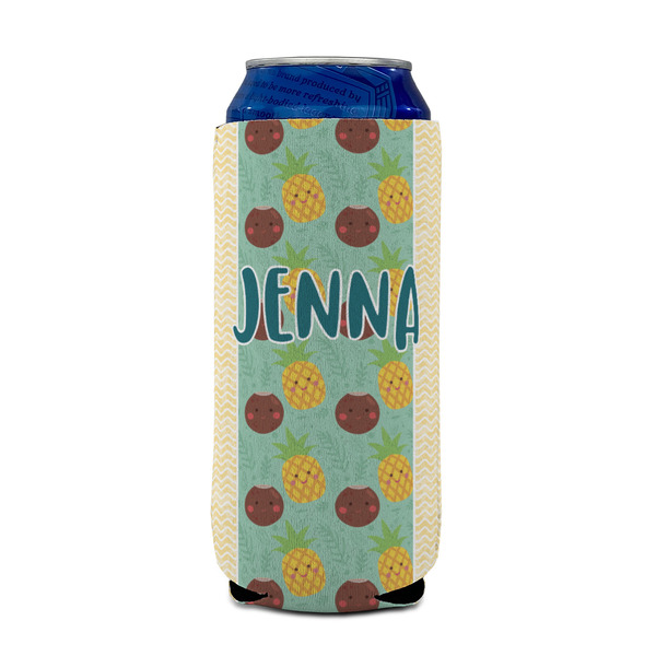 Pineapples and Coconuts 16oz Can Sleeve - FRONT (on can)