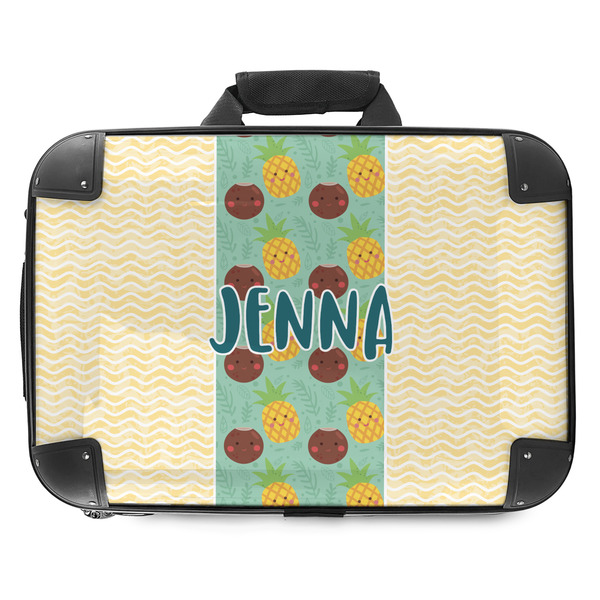 Custom Pineapples and Coconuts Hard Shell Briefcase - 18" (Personalized)