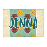 Pineapples and Coconuts 2' x 3' Indoor Area Rug (Personalized)