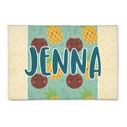 Pineapples and Coconuts 2' x 3' Indoor Area Rug (Personalized)