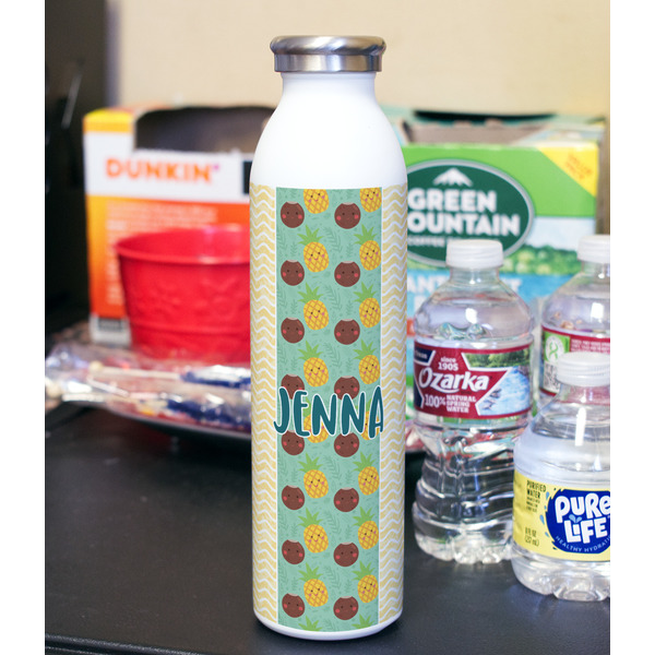 Pineapples and Coconuts 20oz Water Bottles - Full Print - In Context