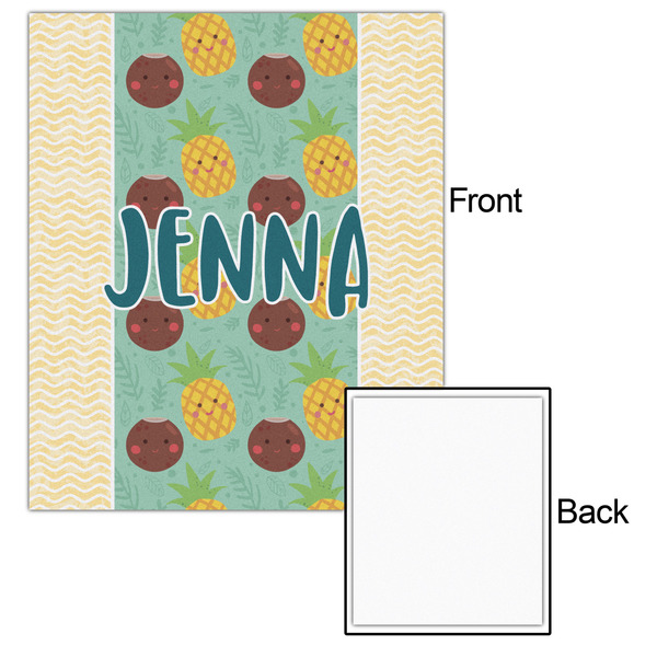 Pineapples and Coconuts 20x24 - Matte Poster - Front & Back