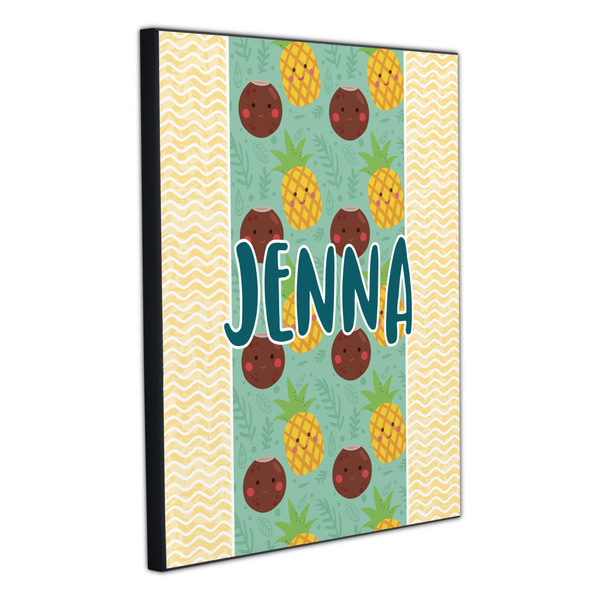 Pineapples and Coconuts 20x24 Wood Print - Angle View