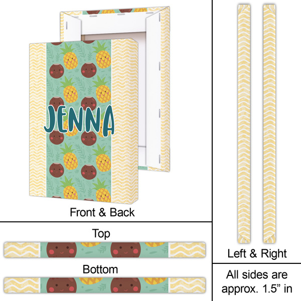 Pineapples and Coconuts 20x30 - Canvas Print - Approval