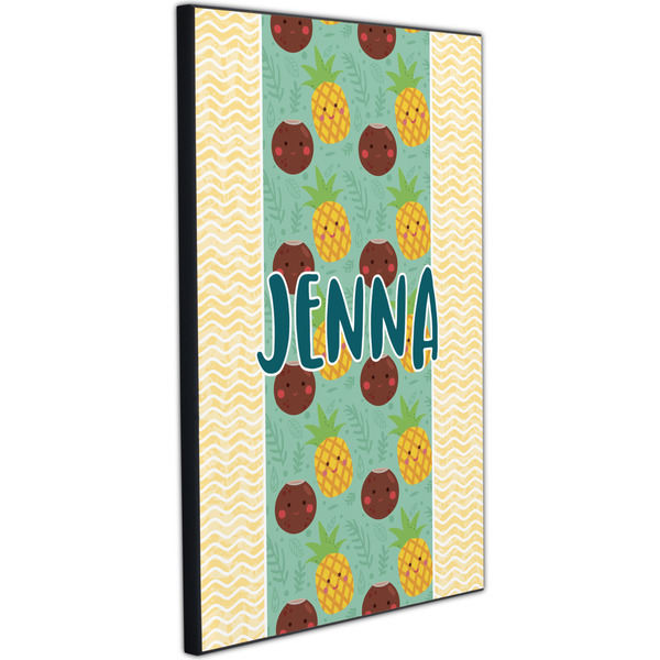 Pineapples and Coconuts 20x30 Wood Print - Angle View