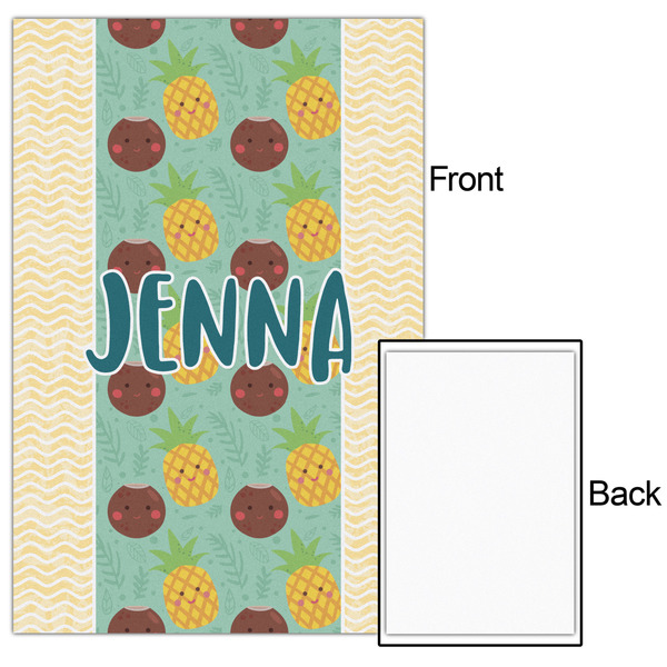 Pineapples and Coconuts 24x36 - Matte Poster - Front & Back