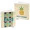 Pineapples and Coconuts 3-Ring Binder Front and Back