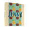 Pineapples and Coconuts 3 Ring Binders - Full Wrap - 1" - FRONT