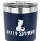 Pineapples and Coconuts 30 oz Stainless Steel Ringneck Tumbler - Navy - CLOSE UP
