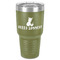 Pineapples and Coconuts 30 oz Stainless Steel Tumbler - Olive - Single-Sided (Personalized)