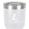 Pineapples and Coconuts 30 oz Stainless Steel Ringneck Tumbler - White - Close Up