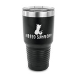 Pineapples and Coconuts 30 oz Stainless Steel Tumbler - Black - Single Sided (Personalized)