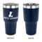 Pineapples and Coconuts 30 oz Stainless Steel Ringneck Tumblers - Navy - Single Sided - APPROVAL