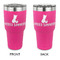 Pineapples and Coconuts 30 oz Stainless Steel Ringneck Tumblers - Pink - Double Sided - APPROVAL