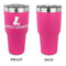 Pineapples and Coconuts 30 oz Stainless Steel Ringneck Tumblers - Pink - Single Sided - APPROVAL