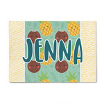 Pineapples and Coconuts 4' x 6' Indoor Area Rug (Personalized)