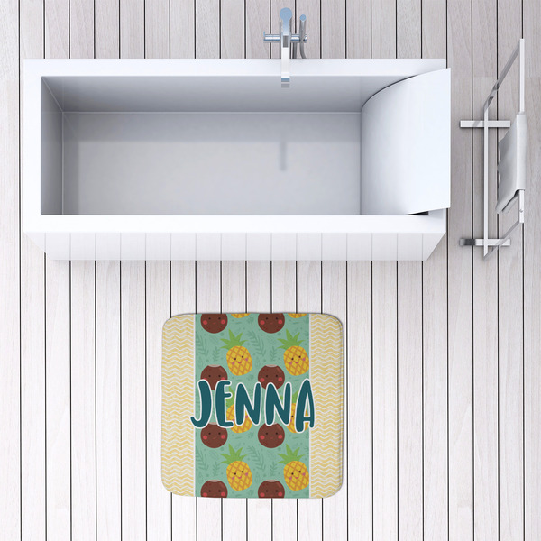 Pineapples and Coconuts 48x48 Foam Memory Mat - LIFESTYLE