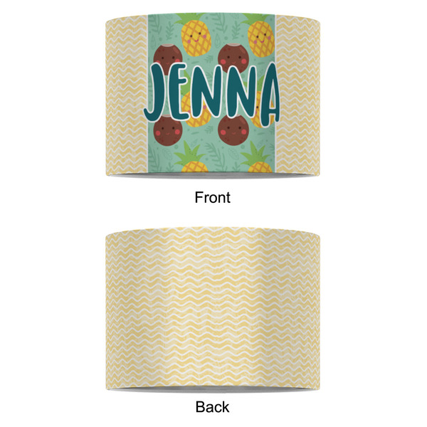 Pineapples and Coconuts 8" Drum Lampshade - APPROVAL (Fabric)