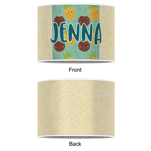 Pineapples and Coconuts 8" Drum Lampshade - APPROVAL (Poly Film)